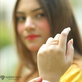 Two Name Ring Gold Plated