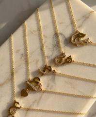 Gold Plated Initial Necklace