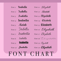 Floral Vertical Name Necklace Gold Plated