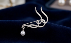 Handcrafted Calligraphy Brooch