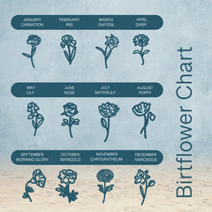 Floral  Vertical Name Necklace Silver Plated
