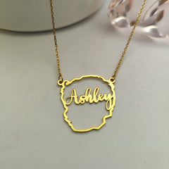 Face Charm Necklace Silver Plated